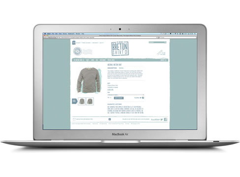 breton shirt ecommerce online shop website emarketing eshot design build magento pure design leeds