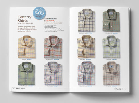 catalogue design and production leeds pure brochure clothing apparel