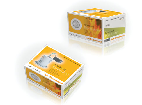 packaging design lighting box downlighter pure leeds web photography video