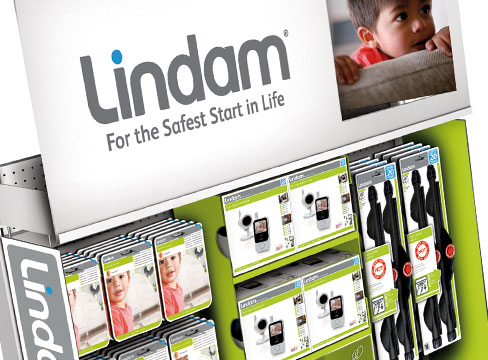 point of sale POS packaging design lindam stairgate pure leeds 3d graphics